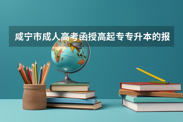 咸宁市成人高考函授高起专专升本的报名条件是什么？详细报考流程