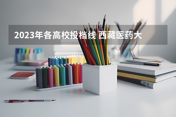 2023年各高校投档线 西藏医药大学分数线