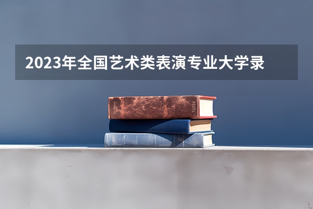 2023年全国艺术类表演专业大学录取分数线排名 美术类二本大学排名及分数线