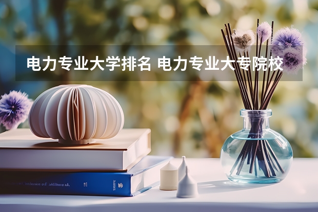 电力专业大学排名 电力专业大专院校分数线