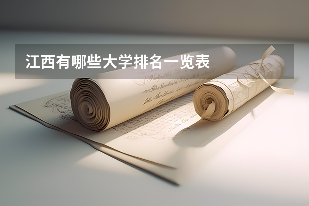 江西有哪些大学排名一览表
