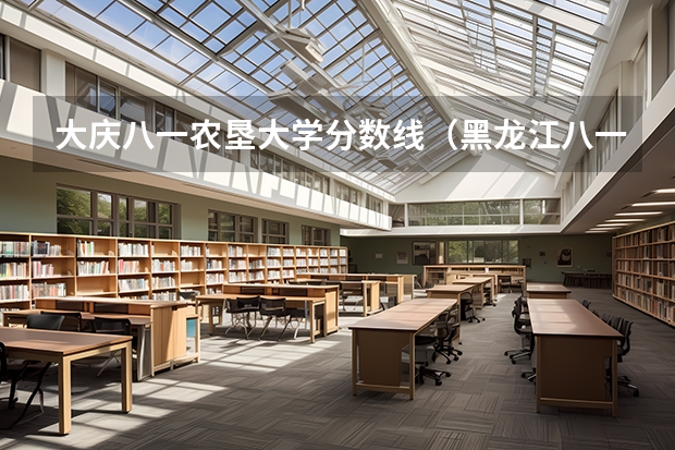 大庆八一农垦大学分数线（黑龙江八一农垦大学录取分数线）