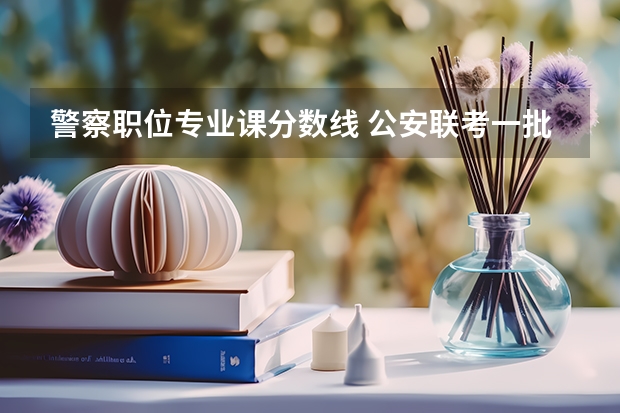 警察职位专业课分数线 公安联考一批岗分数