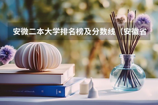 安微二本大学排名榜及分数线（安徽省二本大学排名及分数线）
