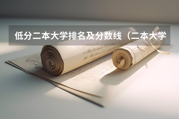 低分二本大学排名及分数线（二本大学排名及分数线）