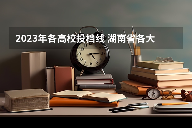 2023年各高校投档线 湖南省各大学录取分数线2023年公布