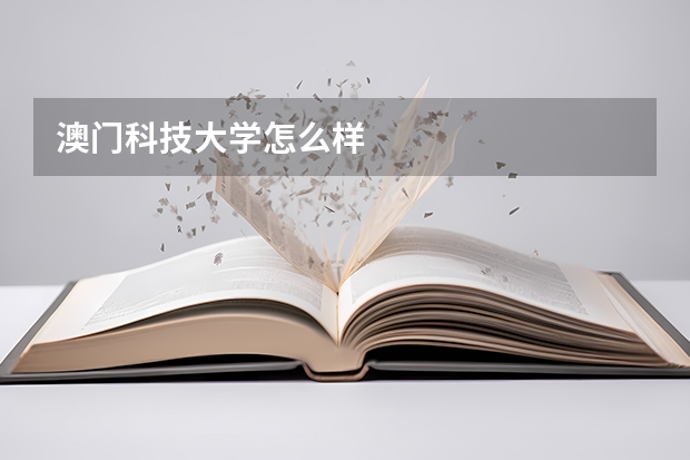 澳门科技大学怎么样