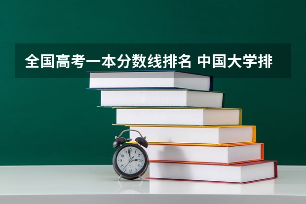 全国高考一本分数线排名 中国大学排名及录取分数线