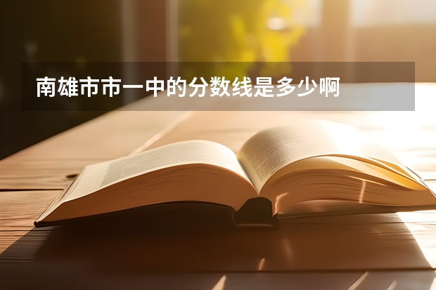 南雄市市一中的分数线是多少啊