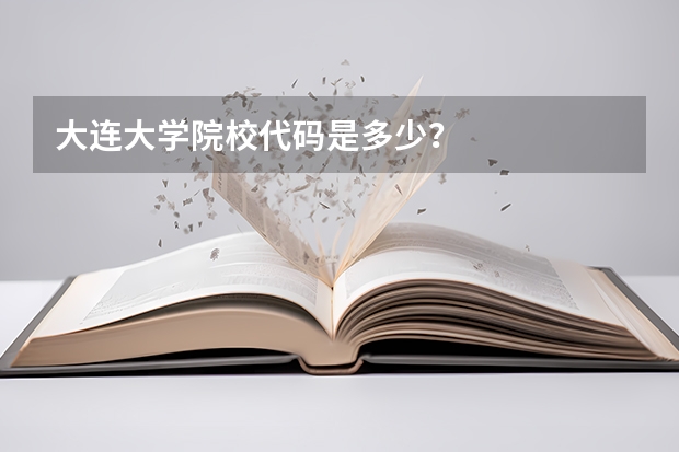 大连大学院校代码是多少？