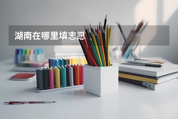 湖南在哪里填志愿