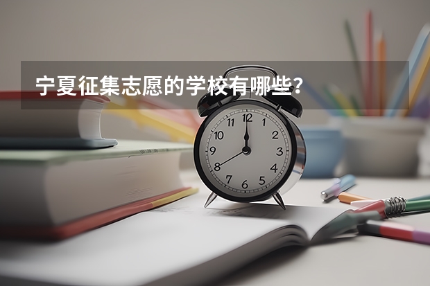 宁夏征集志愿的学校有哪些？