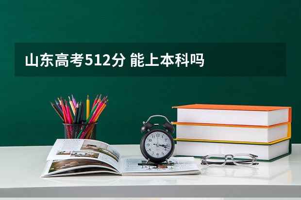 山东高考512分 能上本科吗
