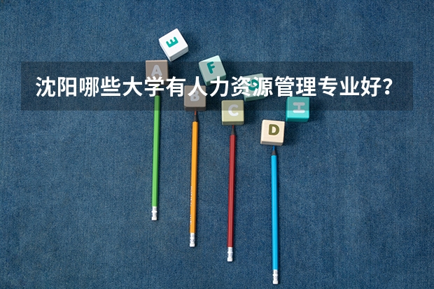 沈阳哪些大学有人力资源管理专业好？