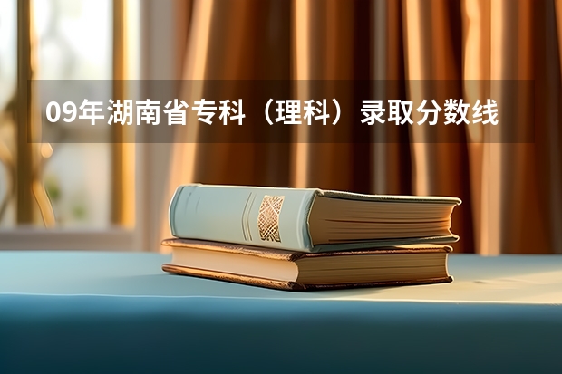 09年湖南省专科（理科）录取分数线少于400分的学校有哪些