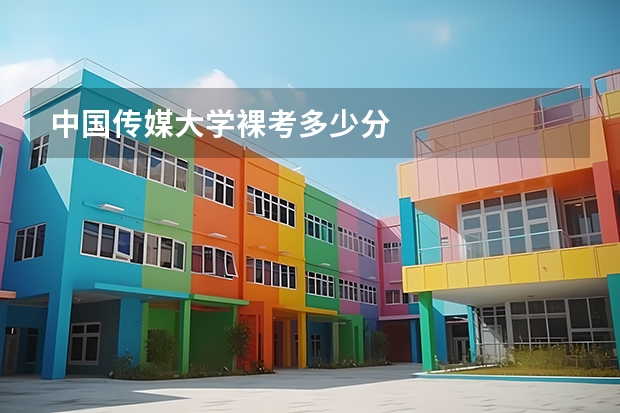 中国传媒大学裸考多少分