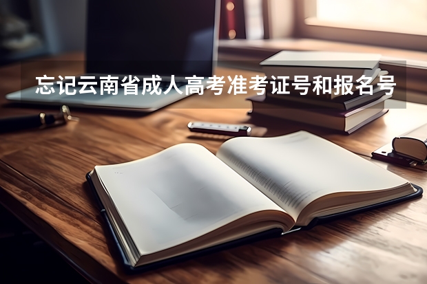 忘记云南省成人高考准考证号和报名号，如何查询成绩？
