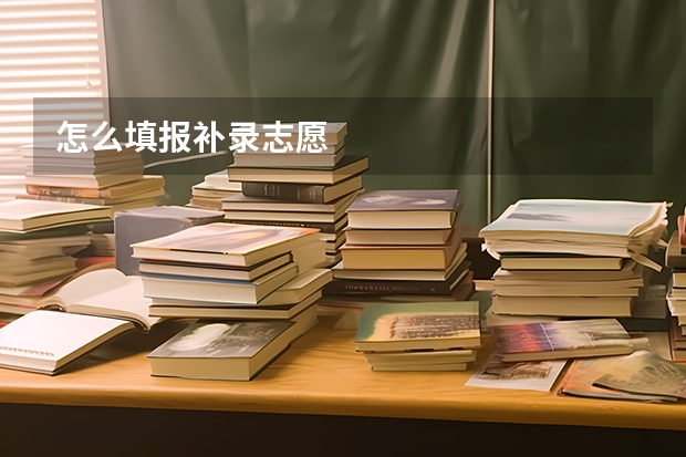 怎么填报补录志愿