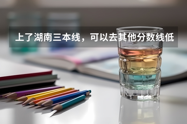上了湖南三本线，可以去其他分数线低的外省上二本吗