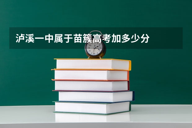 泸溪一中属于苗簇高考加多少分