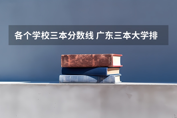 各个学校三本分数线 广东三本大学排名及分数线
