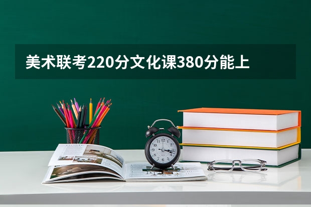 美术联考220分文化课380分能上什么学校？